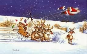 crashing sleigh
