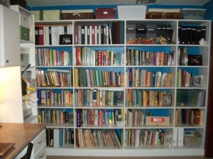 9-15-11 The library wall