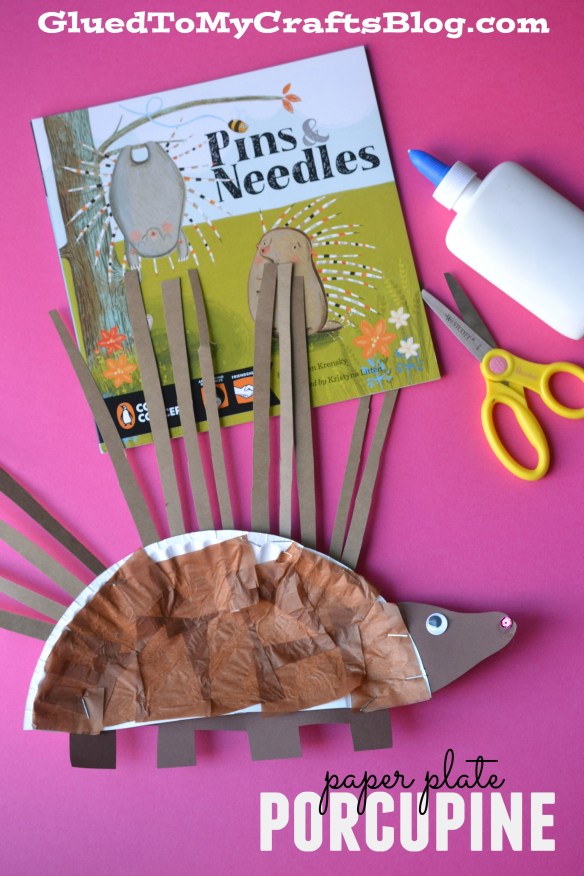 porcupine paper plate