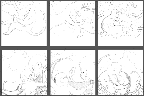 Little Monkey - Cover sketches