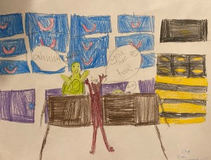 fox tea illustration