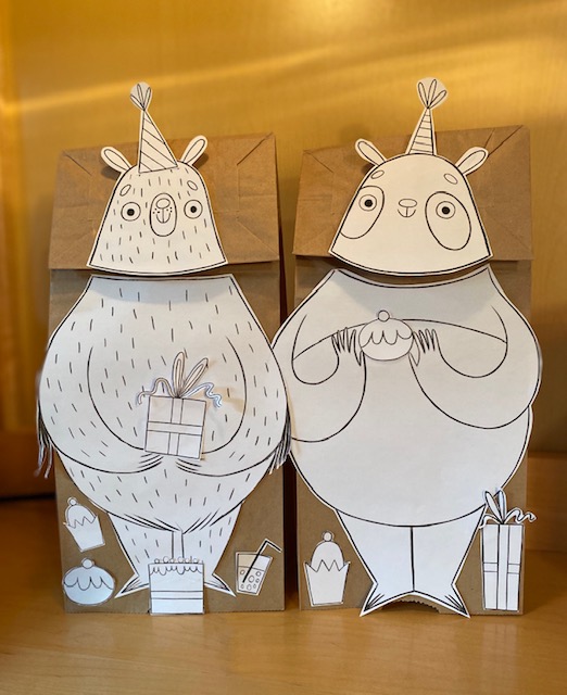Paper bag puppets photo
